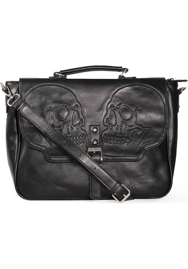 Fire Armour | MESSENGER BAG - Beserk - accessories, all, apr21, bag, banned apparel, clickfrenzy15-2023, discountapp, fp, goth, gothic, gothic accessories, gothic bag, hand bag, handbag, handbags and purses, labelvegan, ladies accessories, mens accessories, messenger bag, punk, shoulder bag, skull, skulls, vegan
