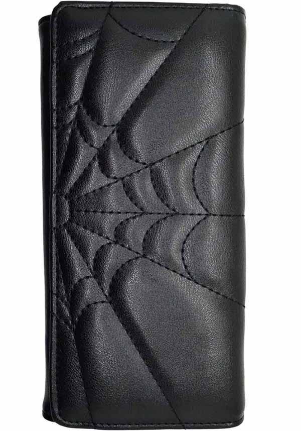 Malice | WALLET - Beserk - accessories, all, banned apparel, black, clickfrenzy15-2023, discountapp, fp, goth, gothic, gothic accessories, gothic gifts, handbags and purses, labelvegan, ladies accessories, purse, repriced230523, spider, spider web, spiderweb, spiderwebs, spooky, vegan, wallet, wallets, wallets and purse, wallets and purses, web, webbed, webbing, webs