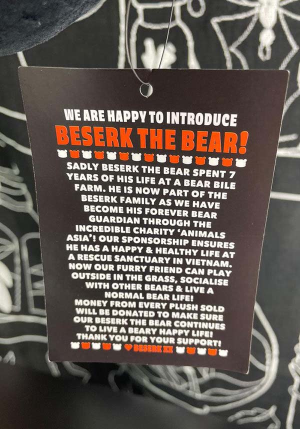 Beserk The Bear | CHARITY PLUSH*