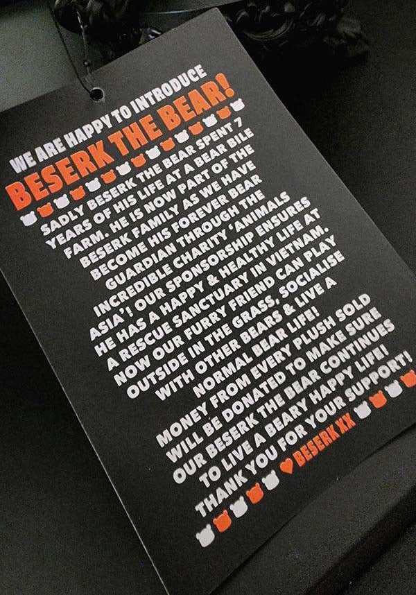 Beserk The Bear | CHARITY PLUSH*