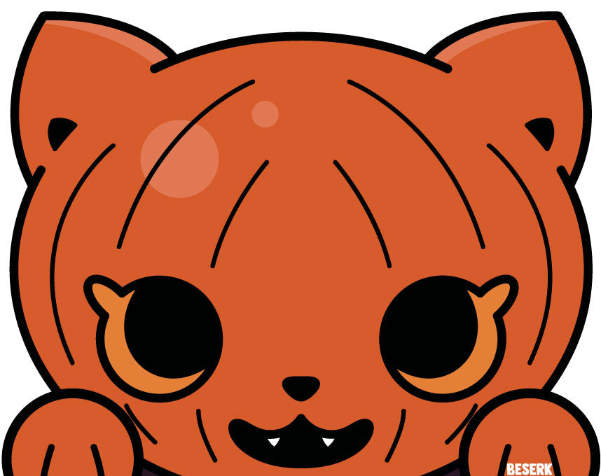 Jack-O-Kitty | PEEKER STICKER*