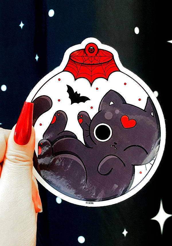 Feline Festive Bauble | STICKER