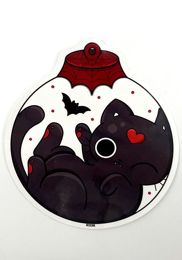 Feline Festive Bauble | STICKER