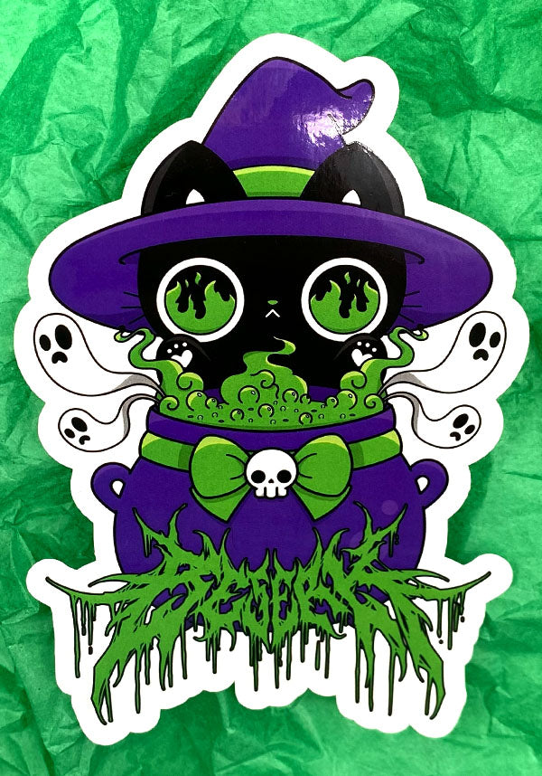 Hocus Purr-cus Metal | STICKER