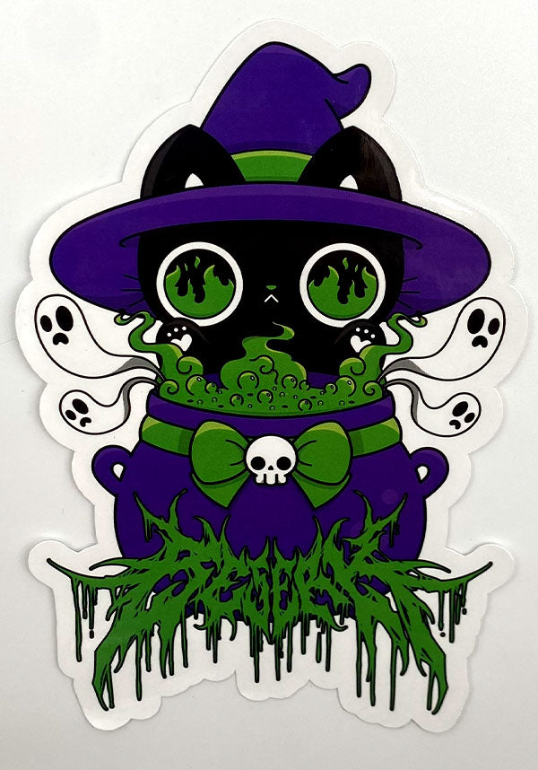 Hocus Purr-cus Metal | STICKER