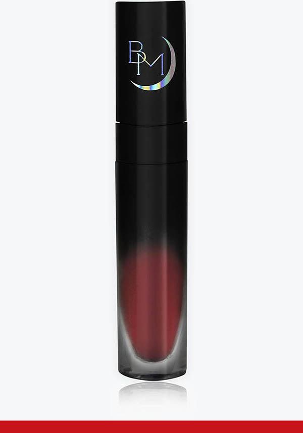 Sanguis | LIQUID LIPSTICK* - Beserk - all, black moon cosmetics, blackmooncosmetics, BMC210921, bright, bright red, clickfrenzy15-2023, colour:red, cosmetics, discountapp, eofy2023, eofy2023blackmooncosmetics25, exclusive, labelexclusive, labelvegan, lip, lips, lipstick, liquid lipstick, make up, makeup, nov21, pin up, pinup, R071121, red, rockabilly, sale, vegan