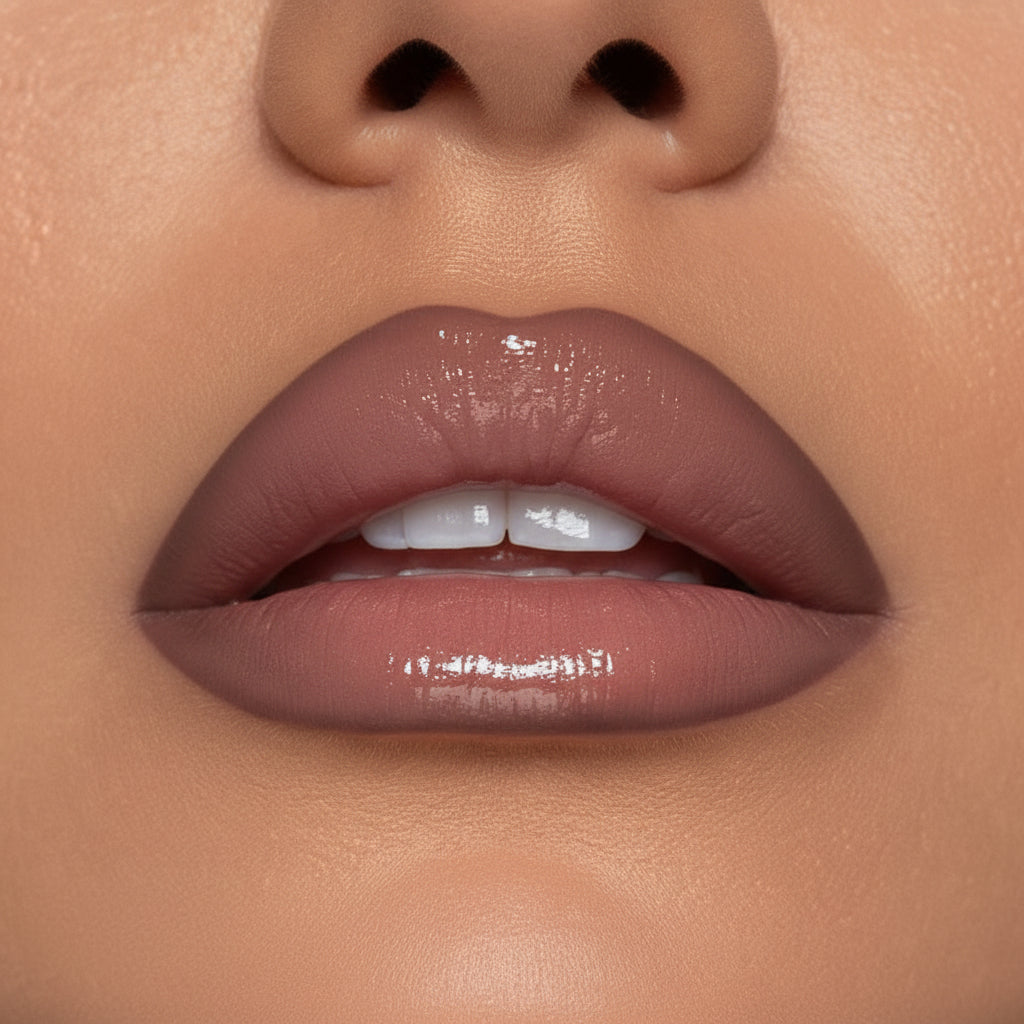A four-panel cosmetic shade comparison for Body Talk Masterclass Pro Lip Blaze by Blaked Outfit Cosmetics, showing close-up lips wearing different shades on three models and a black product card on the bottom right.