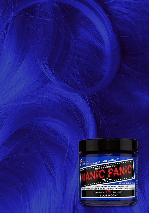 Blue Moon | CLASSIC COLOUR - Beserk - all, blue, clickfrenzy15-2023, cosmetics, cpgstinc, dark, discountapp, dye, ebaymp, fp, goth, hair blue, hair colour, hair dye, labelvegan, manic panic, manic panic hair, moon, vegan