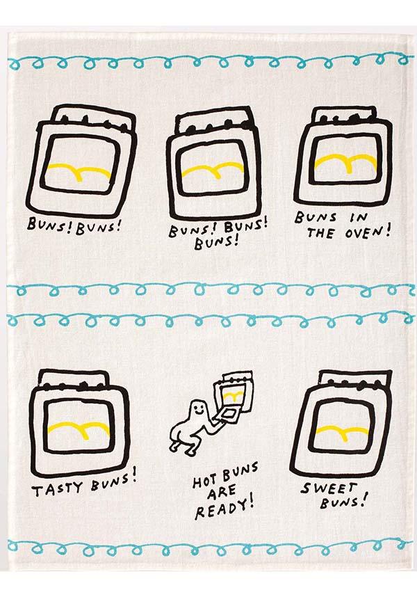 Hot Buns Are Ready | DISH TOWEL - Beserk - all, christmas gift, christmas gifts, clickfrenzy15-2023, cooking, cpgstinc, discountapp, dish towel, fp, gift, gift idea, gift ideas, gifts, home, homewares, kitchen, oct19, optoco, towel, valentines, white