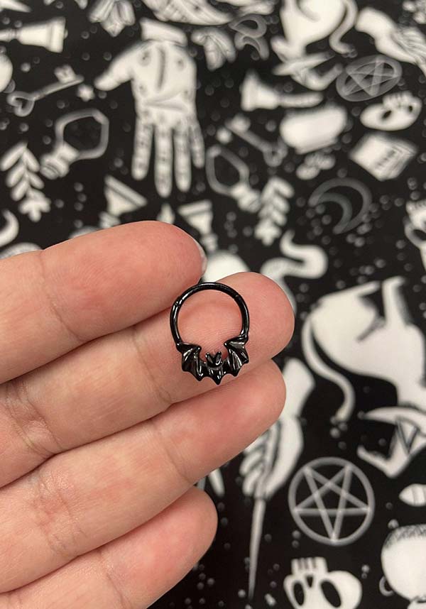 Batty Black Septum Clicker