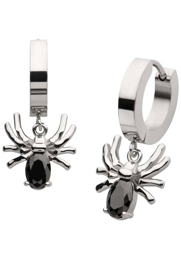 Black Widow | HUGGIE EARRINGS