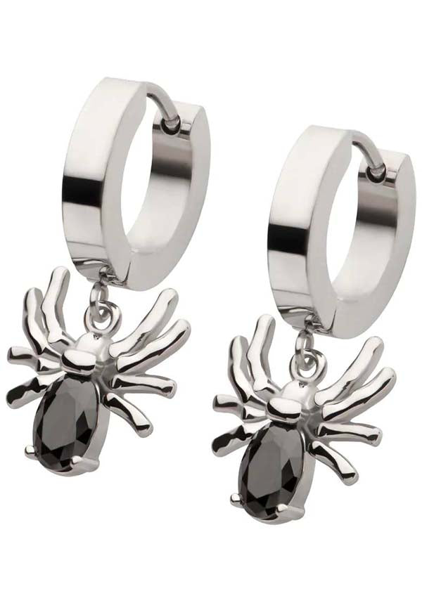 Black Widow | HUGGIE EARRINGS