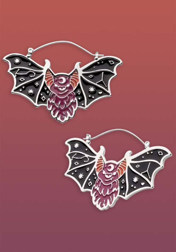 Elysium Bat | PLUG HOOP EARRINGS*