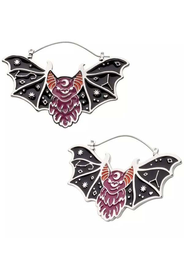Elysium Bat | PLUG HOOP EARRINGS*