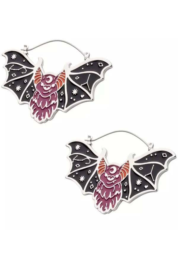 Elysium Bat | PLUG HOOP EARRINGS*