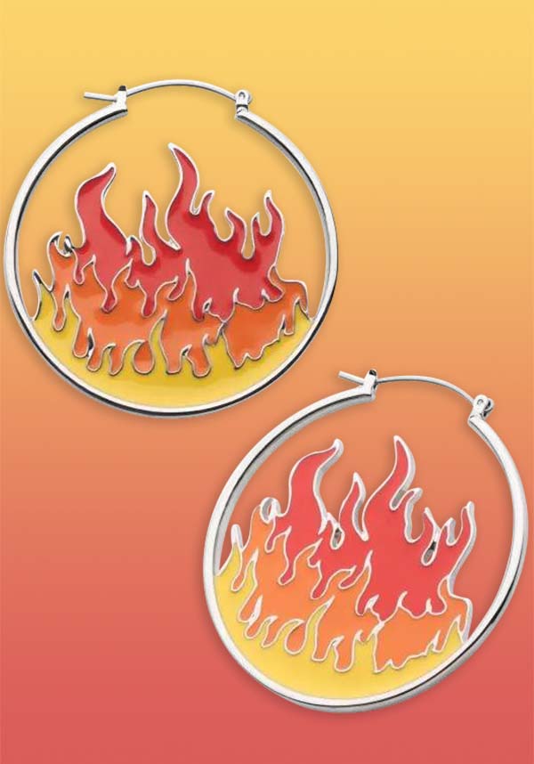 Ember Flame | PLUG HOOP EARRINGS*