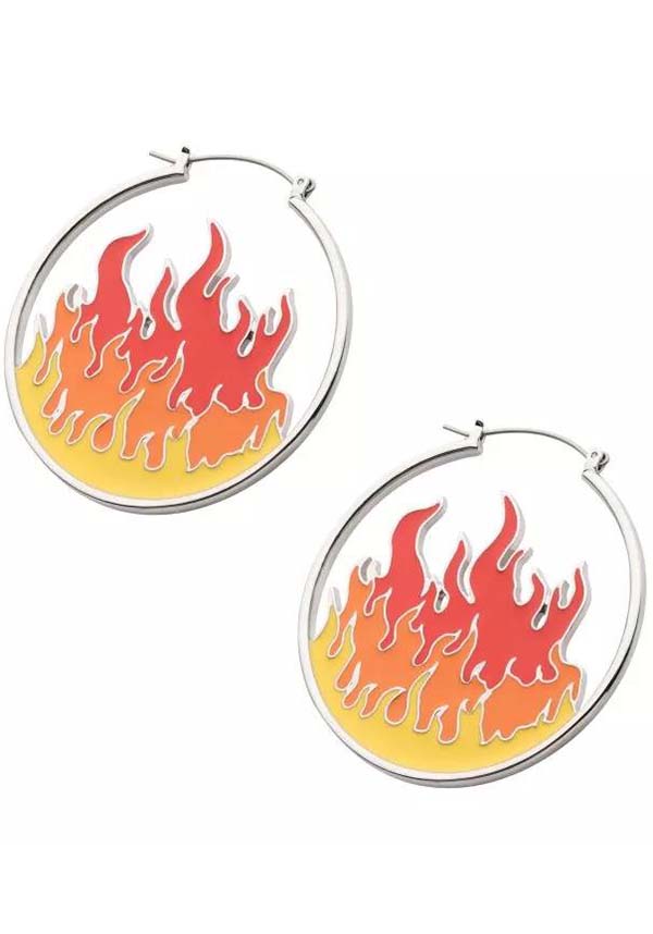 Ember Flame | PLUG HOOP EARRINGS*