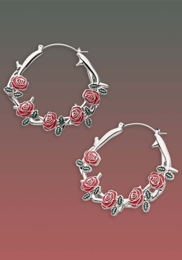 Roses and Thorns | PLUG HOOP EARRINGS*