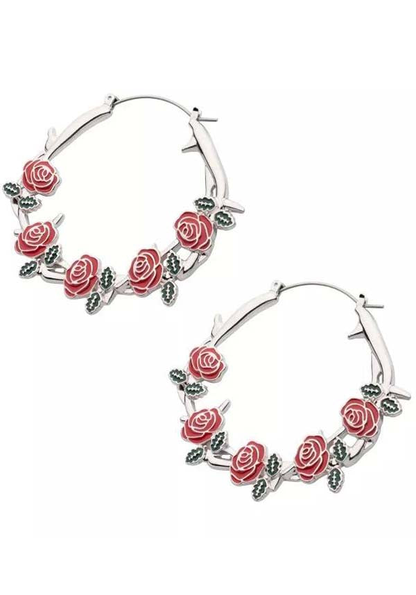 Roses and Thorns | PLUG HOOP EARRINGS*