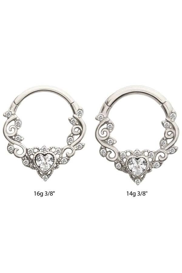 Heart Multi Gem | SEPTUM RING