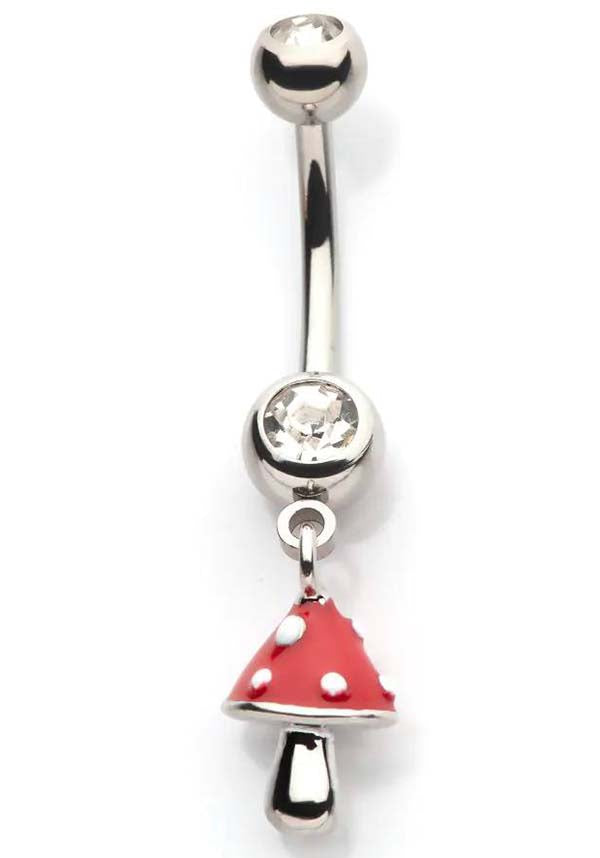 Red Enamel Amanita | NAVEL BAR