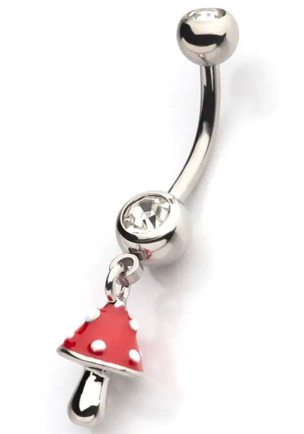 Red Enamel Amanita | NAVEL BAR