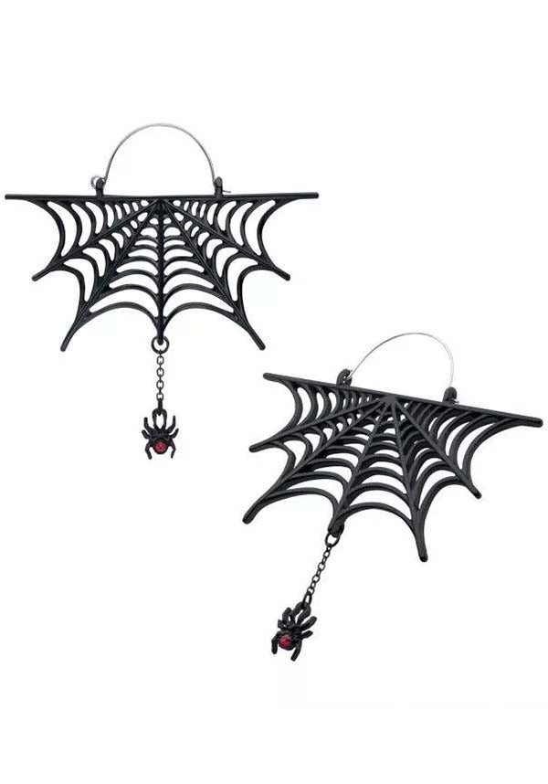 Haunted Widow | PLUG HOOP EARRINGS*