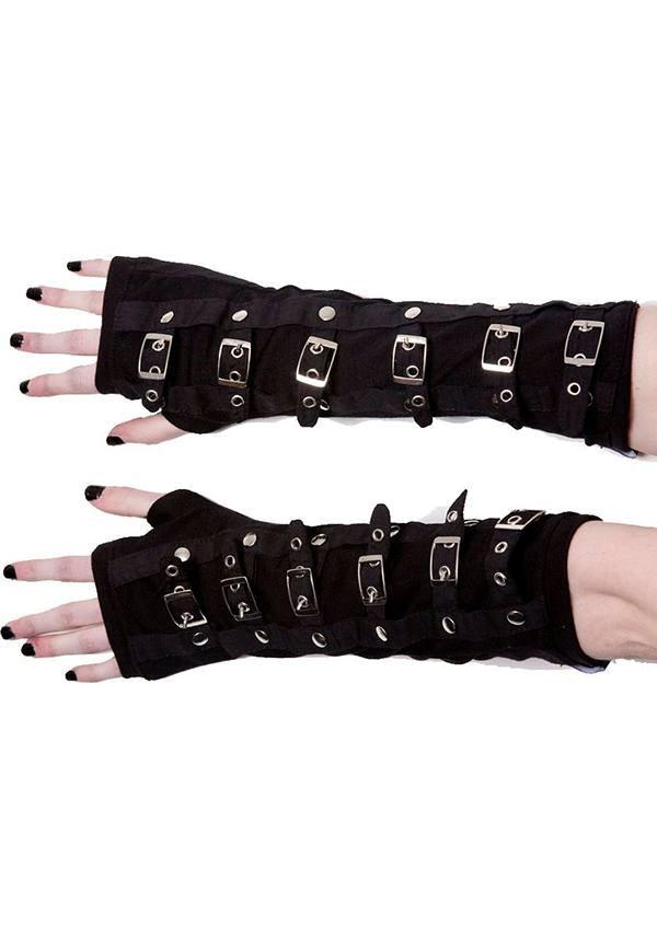 Buckle | ARM WARMERS^ - Beserk - accessories, all, backorder, black, buckles, clickfrenzy15-2023, discountapp, fp, gloves and armwarmers, goth, gothic, gothic accessories, innocentclothing, labelpending, ladies accessories, mens, mens accessories, pending, poizen industries, post apocalyptic, winter, winter clothing, winter wear