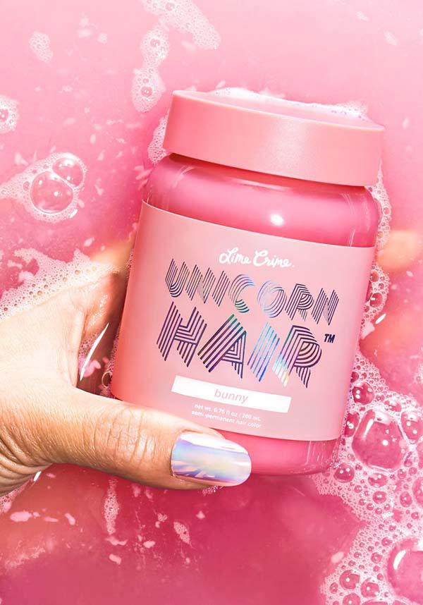 Bunny | UNICORN HAIR COLOUR TINT - Beserk - all, clickfrenzy15-2023, Comiccon2020, cosmetics, discountapp, dye, fp, hair colour, hair dye, hair pink, labelvegan, lime crime, lime crime hair, mermaid, pastel goth, pink, rainbow, repriced010623, vegan