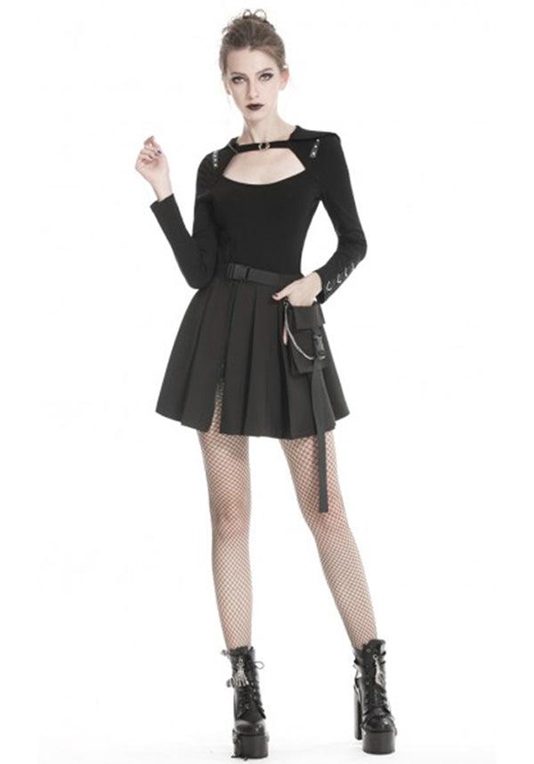 Assassin Pleated | SKIRT W/ BAG - Beserk - all, all clothing, all ladies, all ladies clothing, anime skirt, bag, black, clickfrenzy15-2023, clothing, cosplay, dec19, DIL200708, discountapp, edgy, emo, fp, goth, gothic, handbags and purses, ladies, ladies clothing, mini skirt, pleated, repriced090623, short, short skirt, skirt, techwear