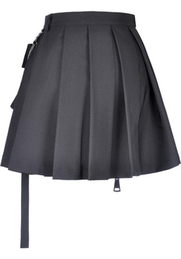 Assassin Pleated | SKIRT W/ BAG - Beserk - all, all clothing, all ladies, all ladies clothing, anime skirt, bag, black, clickfrenzy15-2023, clothing, cosplay, dec19, DIL200708, discountapp, edgy, emo, fp, goth, gothic, handbags and purses, ladies, ladies clothing, mini skirt, pleated, repriced090623, short, short skirt, skirt, techwear