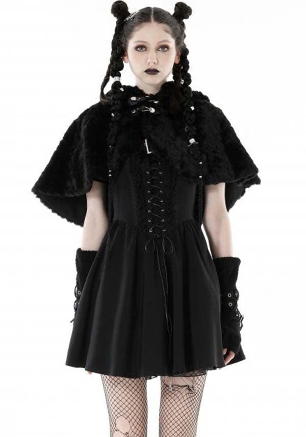 Black Bear Lolita | CAPE - Beserk - all clothing, all ladies clothing, bear, black, bolero, cape, capelet, cardigan, clothing, cute, dark in love, DIL230530, discountapp, ear, ears, fluffy, fp, googleshopping, goth, gothic, hood, hooded, hoodie, hoodies, hoody, jun23, kawaii, labelnew, ladies clothing, ladies outerwear, lolita, outerwear, R220623, unisex, winter, winter clothing, winter wear, womens, womens crop, womens hoodie