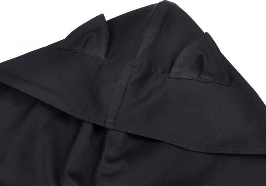 Black Cat | CROPPED HOODIE - Beserk - all, all clothing, all ladies clothing, cape, cardigan, cat, cats, clickfrenzy15-2023, clothing, cool, DIL220427, discountapp, fp, hood, hooded, hoodie, hoodies, ladies clothing, ladies outerwear, may22, outerwear, R220522, shrug, tail, winter, winter clothing, winter wear, womens hoodie