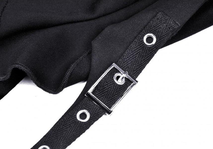 Black Cat | CROPPED HOODIE - Beserk - all, all clothing, all ladies clothing, cape, cardigan, cat, cats, clickfrenzy15-2023, clothing, cool, DIL220427, discountapp, fp, hood, hooded, hoodie, hoodies, ladies clothing, ladies outerwear, may22, outerwear, R220522, shrug, tail, winter, winter clothing, winter wear, womens hoodie