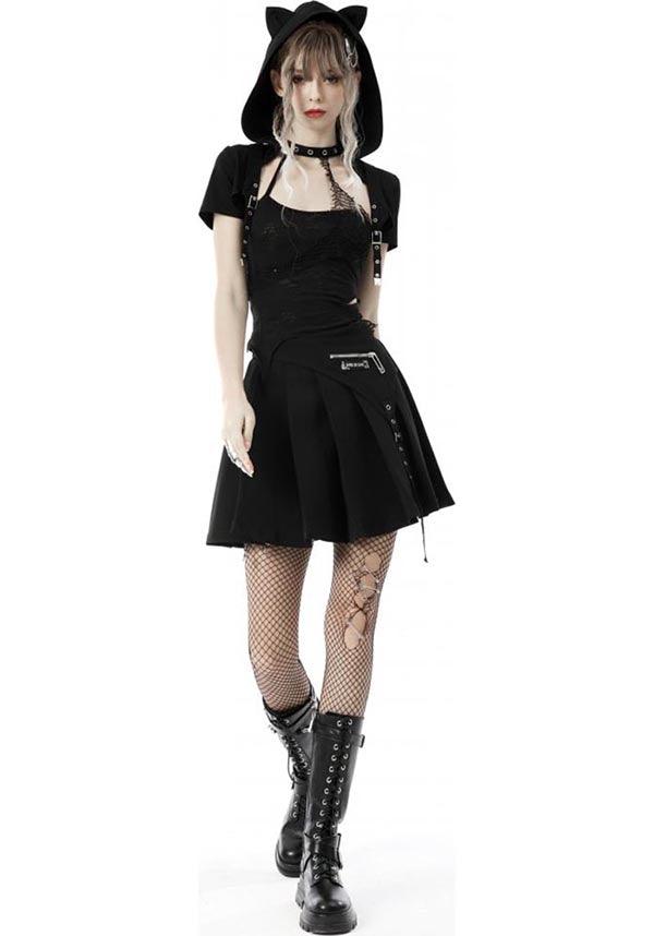 Black Cat | CROPPED HOODIE - Beserk - all, all clothing, all ladies clothing, cape, cardigan, cat, cats, clickfrenzy15-2023, clothing, cool, DIL220427, discountapp, fp, hood, hooded, hoodie, hoodies, ladies clothing, ladies outerwear, may22, outerwear, R220522, shrug, tail, winter, winter clothing, winter wear, womens hoodie