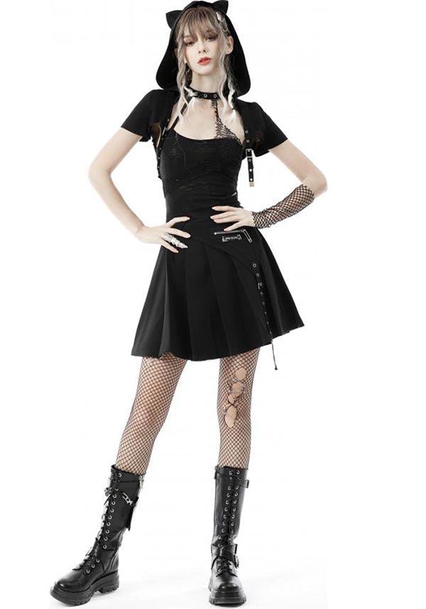 Black Cat | CROPPED HOODIE - Beserk - all, all clothing, all ladies clothing, cape, cardigan, cat, cats, clickfrenzy15-2023, clothing, cool, DIL220427, discountapp, fp, hood, hooded, hoodie, hoodies, ladies clothing, ladies outerwear, may22, outerwear, R220522, shrug, tail, winter, winter clothing, winter wear, womens hoodie