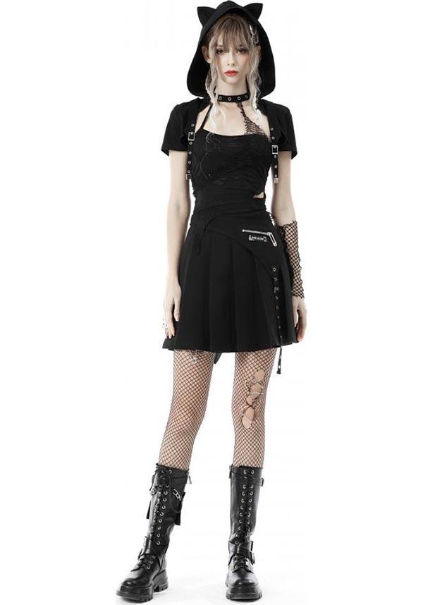 Black Cat | CROPPED HOODIE - Beserk - all, all clothing, all ladies clothing, cape, cardigan, cat, cats, clickfrenzy15-2023, clothing, cool, DIL220427, discountapp, fp, hood, hooded, hoodie, hoodies, ladies clothing, ladies outerwear, may22, outerwear, R220522, shrug, tail, winter, winter clothing, winter wear, womens hoodie