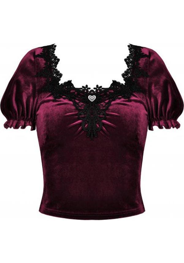 Bloodline | TOP^ - Beserk - all, all clothing, all ladies clothing, backorder, clickfrenzy15-2023, clothing, corset, dark in love, DIL220811, discountapp, fp, girls shirt, girls top, googleshopping, goth, goth shirt, gothic, lace, ladies clothing, ladies shirt, ladies top, ladies tops, R130922, red, sep22, Sept, shirt, short sleeve shirt, tees and shirt, tees and shirts, tees and tops, top, tops, tshirt, tshirts and tops, victorian, womens shirt, womens shirts, womens top