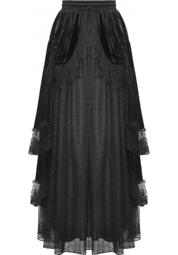 Gothic Court | MAXI VELVET SKIRT