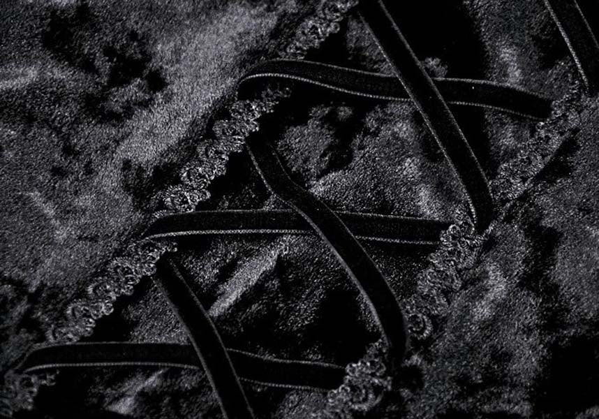 Velvet Wraith | V-NECK DRESS*