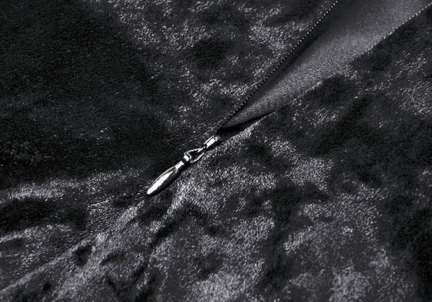 Velvet Wraith | V-NECK DRESS*