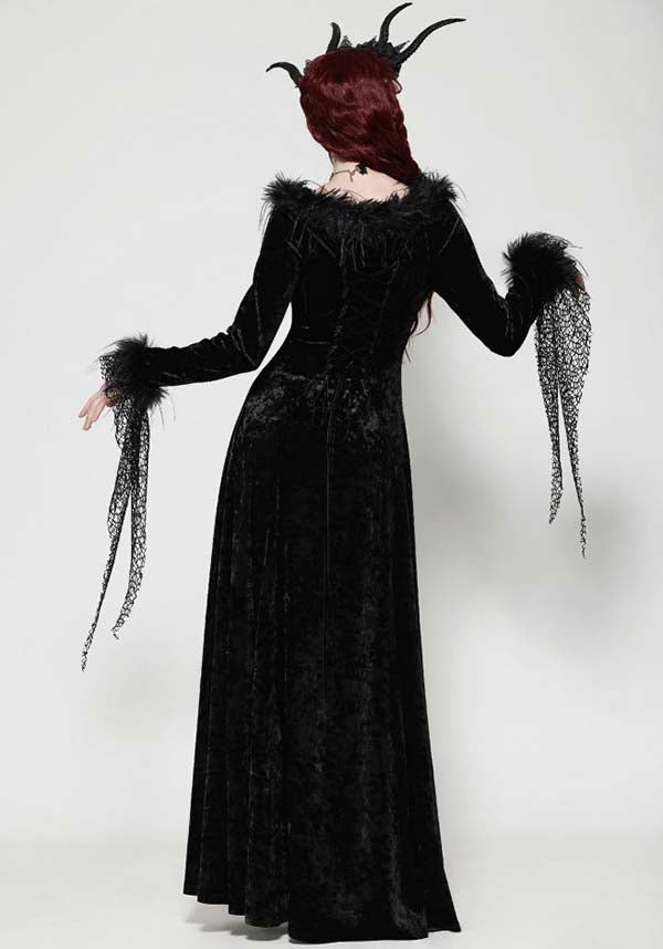 Velvet Wraith | V-NECK DRESS*