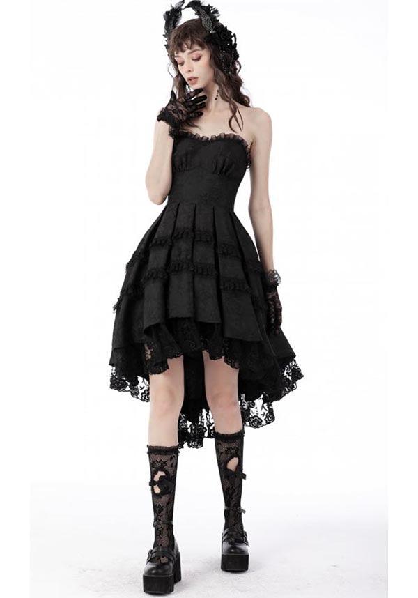 Haunt | DRESS - Beserk - all, all clothing, all ladies clothing, asymmetric, asymmetrical, black, clickfrenzy15-2023, clothing, dark in love, DIL220811, discountapp, dress, dressapril25, dresses, formal, fp, googleshopping, goth, gothic, high low, lace, ladies clothing, ladies dress, ladies dresses, lolita, prom, prom dress, R130922, repriced080623, sep22, Sept, steampunk, sweet heart neckline, victorian, Victorian dress, witch, witches, witchy, women, womens, womens dress, womens dresses