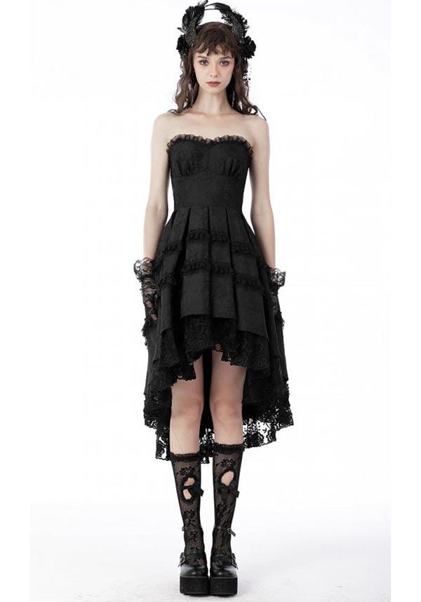 Haunt | DRESS - Beserk - all, all clothing, all ladies clothing, asymmetric, asymmetrical, black, clickfrenzy15-2023, clothing, dark in love, DIL220811, discountapp, dress, dressapril25, dresses, formal, fp, googleshopping, goth, gothic, high low, lace, ladies clothing, ladies dress, ladies dresses, lolita, prom, prom dress, R130922, repriced080623, sep22, Sept, steampunk, sweet heart neckline, victorian, Victorian dress, witch, witches, witchy, women, womens, womens dress, womens dresses