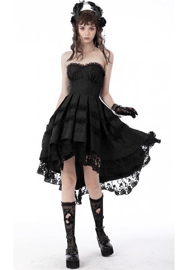 Haunt | DRESS - Beserk - all, all clothing, all ladies clothing, asymmetric, asymmetrical, black, clickfrenzy15-2023, clothing, dark in love, DIL220811, discountapp, dress, dressapril25, dresses, formal, fp, googleshopping, goth, gothic, high low, lace, ladies clothing, ladies dress, ladies dresses, lolita, prom, prom dress, R130922, repriced080623, sep22, Sept, steampunk, sweet heart neckline, victorian, Victorian dress, witch, witches, witchy, women, womens, womens dress, womens dresses