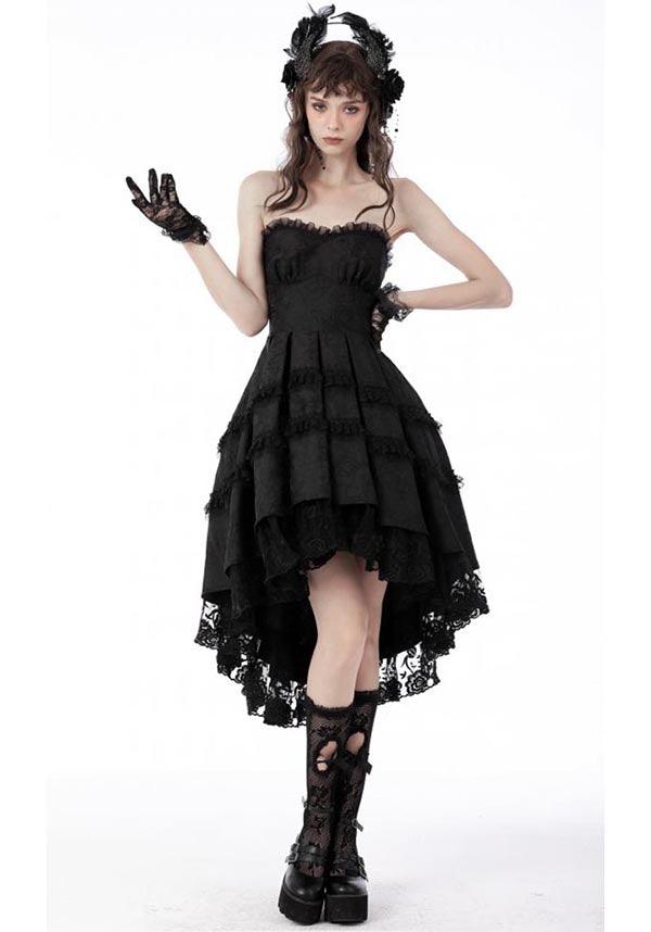 Haunt | DRESS - Beserk - all, all clothing, all ladies clothing, asymmetric, asymmetrical, black, clickfrenzy15-2023, clothing, dark in love, DIL220811, discountapp, dress, dressapril25, dresses, formal, fp, googleshopping, goth, gothic, high low, lace, ladies clothing, ladies dress, ladies dresses, lolita, prom, prom dress, R130922, repriced080623, sep22, Sept, steampunk, sweet heart neckline, victorian, Victorian dress, witch, witches, witchy, women, womens, womens dress, womens dresses