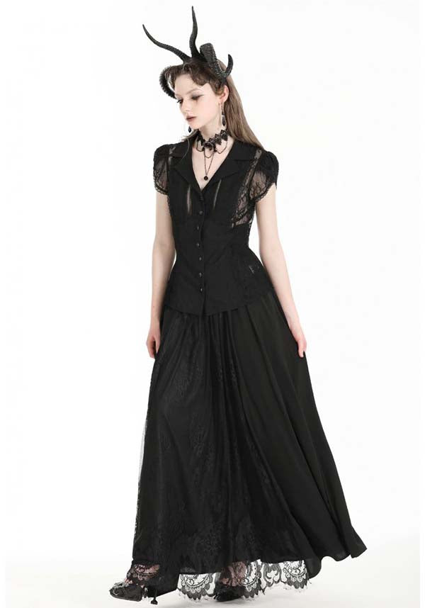 Heart Embroidered | MAXI SKIRT*