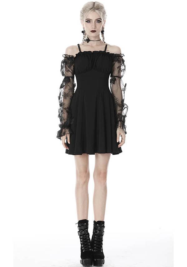 Lacey | OFF SHOULDER DRESS^ - Beserk - all, all clothing, all ladies, all ladies clothing, backorder, black, christmas clothing, clickfrenzy15-2023, clothing, corset, dark in love, discountapp, dress, dressapril25, dresses, edgy, emo, fp, goth, gothic, lace, lace up, lacey, ladies, ladies clothing, ladies dress, ladies dresses, long sleeve, long sleeved, long sleeved dress, long sleeves, mini dress, mini dresses, sep20, short dress, short dresses, women, womens dress, womens dresses