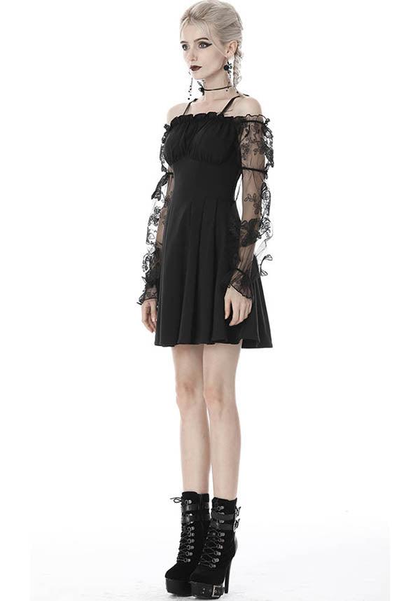 Lacey | OFF SHOULDER DRESS^ - Beserk - all, all clothing, all ladies, all ladies clothing, backorder, black, christmas clothing, clickfrenzy15-2023, clothing, corset, dark in love, discountapp, dress, dressapril25, dresses, edgy, emo, fp, goth, gothic, lace, lace up, lacey, ladies, ladies clothing, ladies dress, ladies dresses, long sleeve, long sleeved, long sleeved dress, long sleeves, mini dress, mini dresses, sep20, short dress, short dresses, women, womens dress, womens dresses
