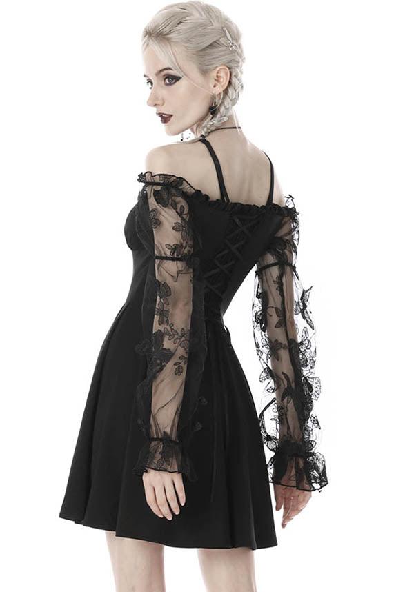 Lacey | OFF SHOULDER DRESS^ - Beserk - all, all clothing, all ladies, all ladies clothing, backorder, black, christmas clothing, clickfrenzy15-2023, clothing, corset, dark in love, discountapp, dress, dressapril25, dresses, edgy, emo, fp, goth, gothic, lace, lace up, lacey, ladies, ladies clothing, ladies dress, ladies dresses, long sleeve, long sleeved, long sleeved dress, long sleeves, mini dress, mini dresses, sep20, short dress, short dresses, women, womens dress, womens dresses